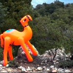 Grazing on a bush